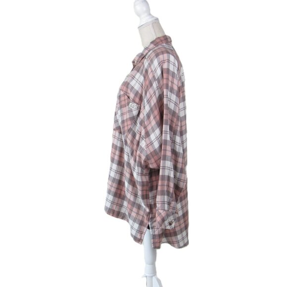 Urban Outfitters Shirt Women’s L Multicolored Plaid Oversized Style No.003/47 Hi - Picture 2 of 9